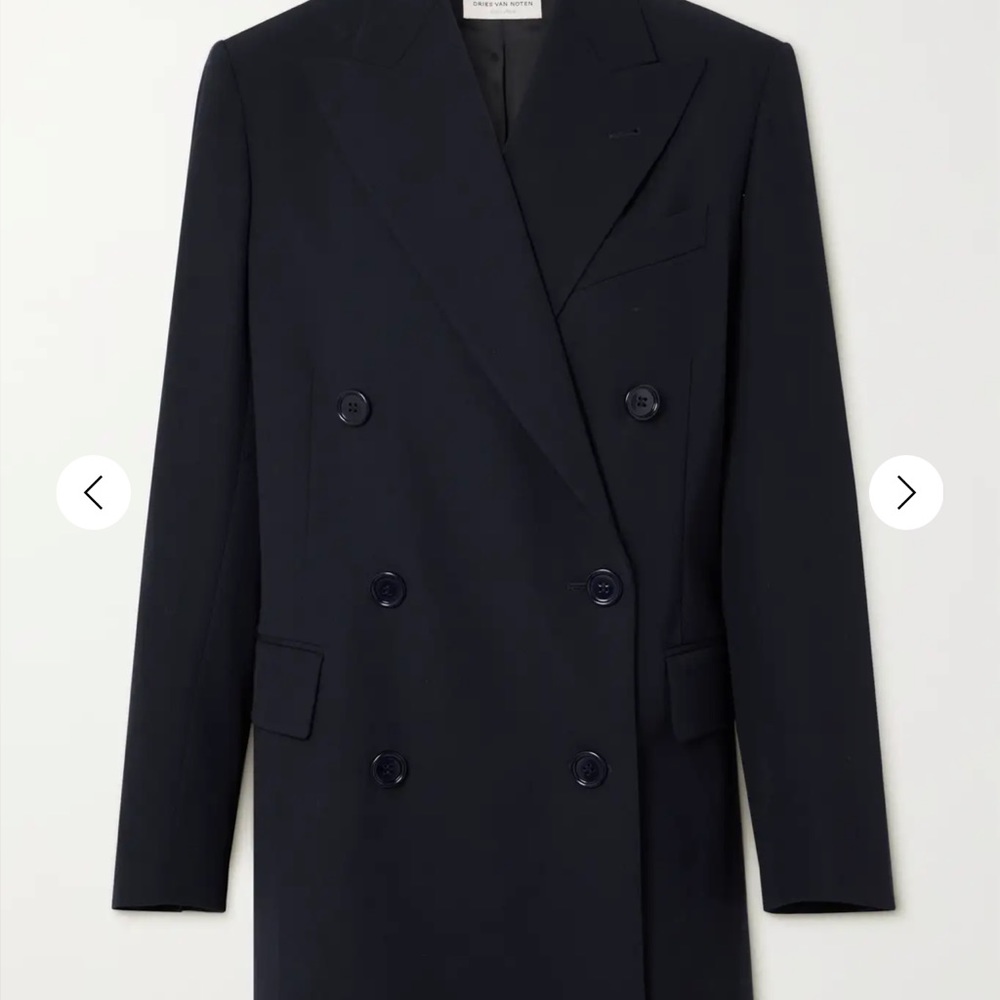 DRIES VAN NOTEN Bomeos double-breast twill blazer